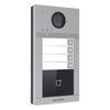 Videoportero IP 2 Megapixel / Llamada y Apertura Remota desde App Hik-Connect (Requiere monitor )/ PoE / Exterior IP65 + Antivandalico IK08 / 4 Departamento / Apertura con Tarjeta / Soporta 2 Puertas y hasta 6 Monitores