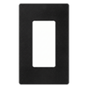 Placa de pared Satin Colors de 1 espacio sin tornillos visibles, acabado satinado color Midnight, para atenuadores e interruptores Lutron Maestro, Diva, Skylark y controles Pico