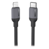Cable USB-C a Lightning / Certificado MFi / 1 Metro / Adecuado para iPhone, iPad, iPod / Carga Rápida PD 20W /  Sincronización de Datos de hasta 480 Mbps / Goma de Silicona y  TPE. / Suave al Tacto / Color Negro