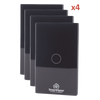 (Wifi) KIT 4 apagadores inteligentes Wifi compatibles con Alexa y GoogleHome