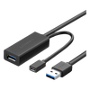 Cable de Extensión Activo USB 3.0 con puerto de alimentación Micro USB / 5 Metros / USB 3.0 a 5Gbps / No requiere controlador / Ideal para impresoras, consolas , Webcam, etc.