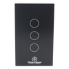 (Wifi) Apagador switch inalámbrico WIFI, control de 3 regresos de carga, 110V