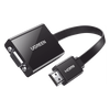Adaptador HDMI a VGA / Resolución 1080P / Audio 3.5mm / Con Puerto Micro USB para Alimentación / Plug & Play / No Requiere Controlador / ABS / Flexible y Duradero