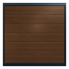 Puerta de Garage de Alta Calidad / Linea Central / Imitacion madera / oscura / 12x8 pies / AISLADA / Estilo Americana.