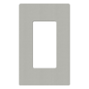Placa de pared de 1 espacio para atenuador, apagador o control inalámbrico Lutron, línea Claro sin tornillos visibles