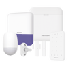 (AX PRO) KIT de Alarma AX PRO / Incluye: 1 Hub con bateria de respaldo / 1 Sensores PIR / 1 Montaje Universal para PIR / 2 Contactos Magnéticos / 1 Teclado / 1 Sirena Inalambrica Exterior / WiFi / Compatible con Hik-Connect P2P