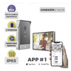Videoportero IP Conexión a 2 Hilos / Con Monitor Wi-Fi para Interior / Frente de Calle  IP65 Uso En Exterior Debe Tener Protección / Cámara 3 Megapíxel / Llamada a la App / Apertura remota  / Apertura de 1 Puerta y un 1 Porton