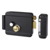 Cerradura Eléctrica con Botón de Salida / Incluye Llave  / Exterior / Derecha / Color Negro