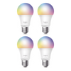KIT 4 Focos Smart Wi-Fi Light Multicolor / A60 E27 / 806 Lúmenes / 8.3 W / Dimmable 1-100% / Control por Voz Alexa-Google / Programación y Temporizador / Modo Ausencia / Monitoreo de Energía / No Requiere Hub