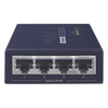 Inyector High PoE, de 4 Puertos Gigabit de Entrada, 4 Puertos PoE 802.3af/at Gigabit de Salida Para Cada Puerto, Hasta 30 W por interfaz
