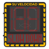 Radar Medidor de Velocidad / Pantalla LED / Detección en Tiempo Real / Rango de Detección de 100 Mts / Hasta 32 Objetivos Detectados / IP66 / Ethernet