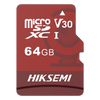 MicroSD HIKSEMI NEO Plus / 64 GB / 95 MB/s Lectura / 40 MB/s Escritura / Clase 10 U3 / TLC NAND / Especializada Para Videovigilancia 24/7