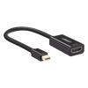 Convertidor Mini Display Port a HDMI / 4K@30Hz / Thunderbolt / Blindaje Interno Múltiple / Carcasa ABS / Longitud de 25 cm (9.84 pulgadas)