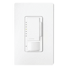 Atenuador de pared con sensor de ocupación y vacancia Maestro, 120 V, 600 W incandescente/halógeno y 150 W LED/CFL regulables, unipolar o multilocalización, blanco