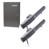Kit de Operadores Abatibles 6006 de Doorking / Para Puertas de Hasta 5.5 Metros  / Soporta Respaldo de Baterias