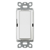 Apagador de pared Claro unipolar tipo paleta, 15 A, 120/277 V, para cargas generales de iluminación y motores, color blanco brillante