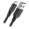 Cable USB-A a Micro USB | 1 Metro (3.28 Pies) | Tecnología de Carga Rápida Qualcomm / QC 3.0/2.0 | Recarga hasta 18W | Transmisión de Datos hasta 480Mbps | Tecnología de Carga Segura | Hasta 5,000 Flexiones | ABS y PVC de Alta Duración