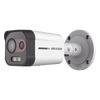 Cámara Bala IP Térmica y Óptica Biespectral / Análisis de Video (VCA) para Protección Perimetral / Clasifica Vehículo/Humano / Térmica 96 x 72 / Óptica 4 MP ColorVu / IP67 / Audio y Alarma Visual