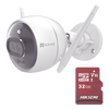 Kit de Camara WiFi y Memoria Micro SD / Incluye 1 Pieza C3X y 1 Memoria MicroSD 32GB / Audio de Dos Vías / Colores en Oscuridad / Detección Humana y de Vehículo