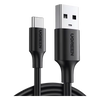 Cable USB-A a USB-C | 1 Metro | Carga y Sincronización de Datos | Carga Rápida 60W | Datos 5 Gbps | QC 3.0/2.0 | FPC | AFC | Protección Integrada | Duradero y Flexible| Caja ABS | Cubierta de TPE | Color Negro.