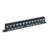 Organizador de Cables Horizontal de 1U para Rack de 19