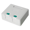 Caja de Pared con 2 Puertos Keystone, No Incluye Jacks