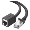 Cable de Extensión Cat6 RJ45 F/UTP / Macho a Hembra / 3 Metros (9.84 Pies) / Método de Conexión 568B / Velocidad de Transmisión 1000Mbps / Ancho de Banda del Canal 250MHz / Caja de Cobre / Negro