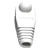 Bota Plástica para Protección de Plug RJ45, Color Blanco