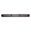 Panel de Parcheo de Impacto Blindado (STP) de 24 Puertos Cat5e, 19 Pulgadas