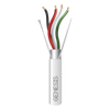 Bobina de 305 m (1000 ft) / Cable para Alarma 4x22 AWG / Blindado / Riser / Blanco
