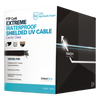Bobina de Cable de 305 Metros (1000 Pies) Cat6+ Calibre 23 Exterior Blindado Tipo FTP para Climas Extremos, UL, Color Negro