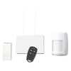 Kit inalámbrico con receptor, contactos magnéticos, detector de movimiento PIR y control remoto de 4 botones para panel de alarma Honeywell serie Vista