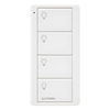Control Pico inalámbrico de 4 botones para activar 3 escenas y apagado, con batería CR2032 de 10 años, compatible con Caséta Wireless, RadioRA 2, RA2 Select, RadioRA 3 y HomeWorks