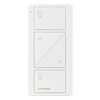 Control Pico inalámbrico de 2 botones con subir/bajar para iluminación, blanco brillante, compatible con Caséta, RadioRA 2 y HomeWorks QS
