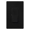 Switch Maestro de un solo polo, hasta 8 A, para multilocación con interruptores complementarios, color negro