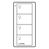 Control Pico inalámbrico de 4 botones, color biscuit, para atenuadores y switches Lutron con integración a hub