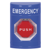 Botón de Emergencia, Texto en Español, Policarbonato Súper Resistente, Momentaneo