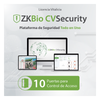 Licencia para ZKBio CVsecurity permite gestionar hasta 10 puertas para control de acceso