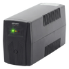UPS de 850VA/510W / Topología Línea Interactiva / Entrada y Salida 120 Vca / Regulador de Voltaje AVR 80-150 Vca / Clavija NEMA 5-15P / 4 Tomas NEMA 5-15R /Sin RJ11 ni RJ45