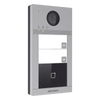 Videoportero IP 2 Megapixel / Llamada y Apertura Remota desde App Hik-Connect (requiere monitor) / PoE / Exterior IP65 + Antivandalico IK08 / 2 Departamentos / Apertura con Tarjeta / Soporta 2 Puertas y hasta 6 Monitores