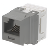Conector Jack Estilo 110 (de Impacto), Tipo Keystone, Categoría 6, de 8 Posiciones y 8 Cables, Color Gris