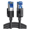 Cable Ethernet Cat8 CLASS F/FTP Redondo con Malla de Nylon 2 Metros (6.56 Pies)