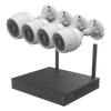 Kit de cámaras Wi-Fi / Incluye 1 NVR 4 canales / 4 Cámaras Bala 2 Megapixel / Para Uso en Exterior IP67 / Vision Nocturna a Color