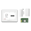 Kit de alarma con panel de pantalla táctil de 7 pulgadas, módulo WiFi y Z-Wave, sensor de movimiento PIR y 2 contactos magnéticos para puertas y ventanas