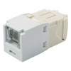 Conector Jack RJ45 Estilo TG con Ventana, Mini-Com, Categoría 6, de 8 Posiciones y 8 Cables, Color Blanco