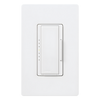 Atenuador de pared Maestro C·L para focos LED y CFL regulables, 150 W LED/CFL o 600 W incandescente/halógeno, unipolar, 3 vías o multilocalización, color Snow