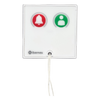 Módulo Asistencial para Hospital de Empotrar IP67 / Material ABS Antimicrobiano / Botón Cancelación / Indicador Luminoso de Alarma y Presencia / RS485 / Compatible Cajas Europeas y Americanas