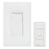 Kit de control Pico inalámbrico de 3 botones con subir/bajar para montaje en pared, incluye adaptador y placa Claro, para Caseta Wireless, RadioRA 2 y HomeWorks QS