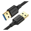 Cable USB-A 3.0 a  USB-A 3.0 / 3 Metros / Macho a Macho / Conector Niquelado / Núcleo de Cobre Estañado / Blindaje Múltiple / Velocidad 5Gbps / No Requiere Controlador / Compatible con USB 2.0 Y USB 1.1