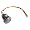 Botón Acero Inoxidable IP65 19 mm/ Control LED Programmable / Cable 60 cm